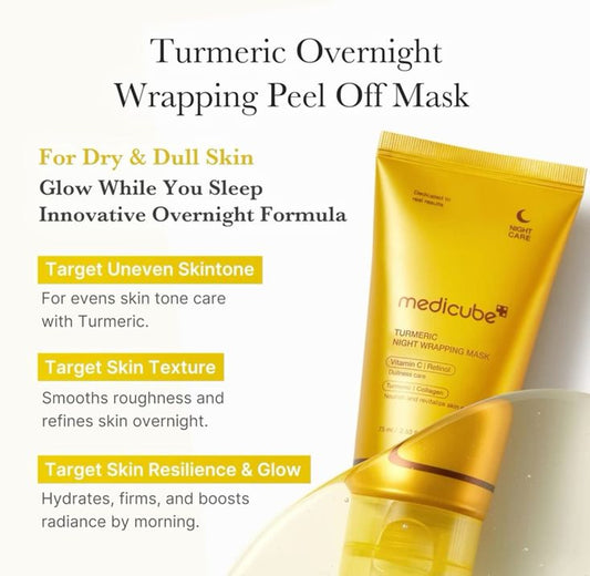 Medicube TURMERIC NIGHT WRAPPING MASK