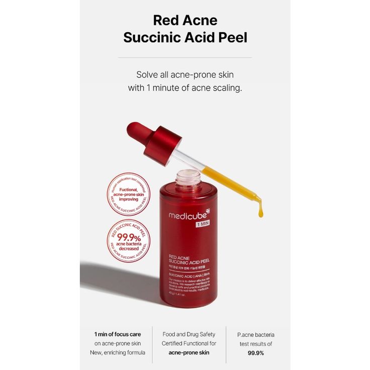 Medicube Red Succinic Acid Cleansing Booster Serum